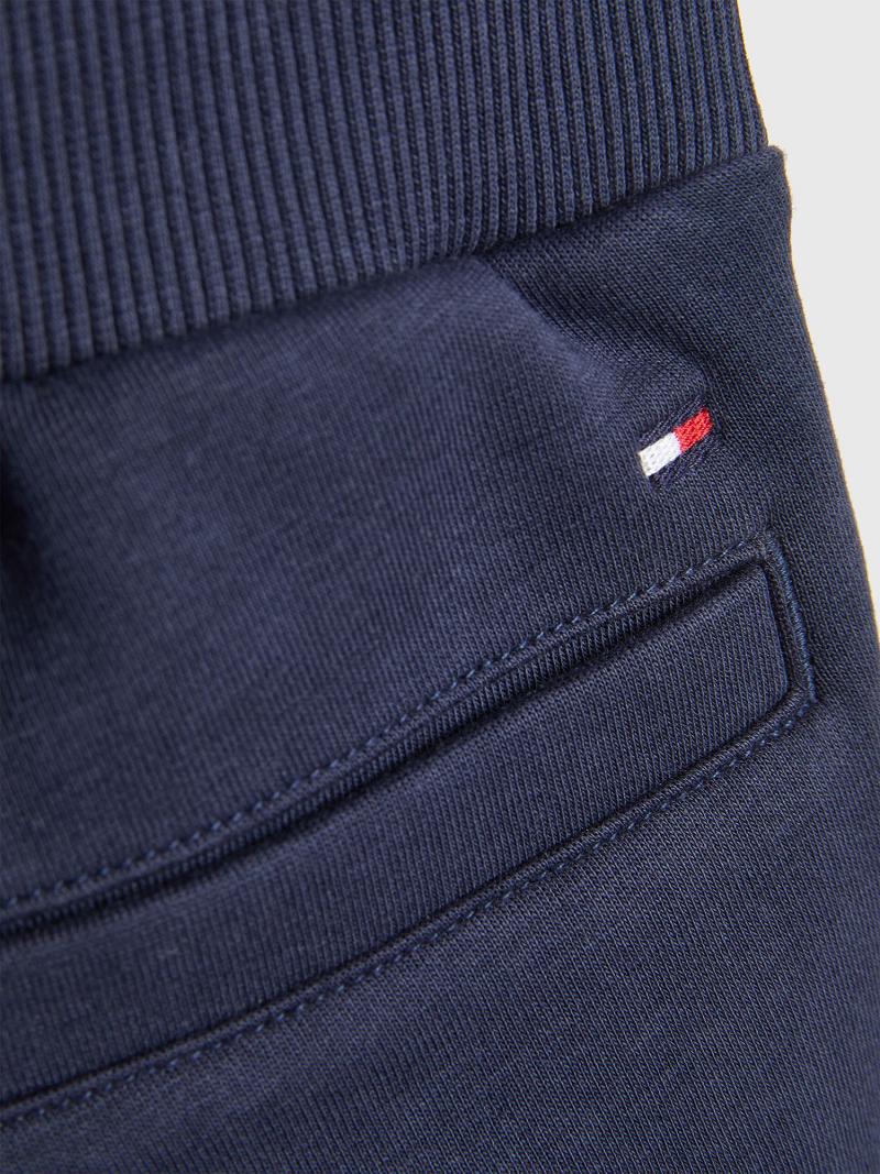 Fiú Tommy Hilfiger Multi Logo Sweatshort Rövidnadrág Sötétkék | HU 2185TCE